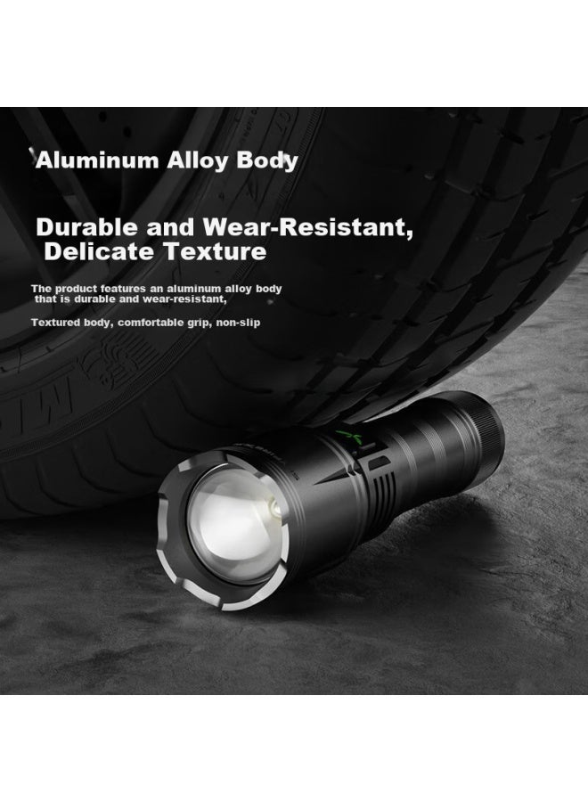 SkyFire Tianhuo Flashlight Little Eye High Brightness Long Battery Life Laser Zoom Rechargeable Outdoor Military Home Use - Image 4