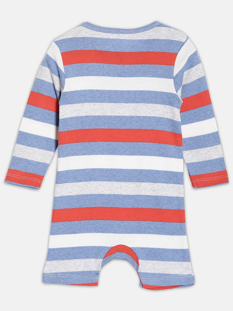 برون رومبرز قطن عضوي مطبوع متعدد الألوان والأبيض للأطفال الرضع الأولاد عبوة من - Image 4