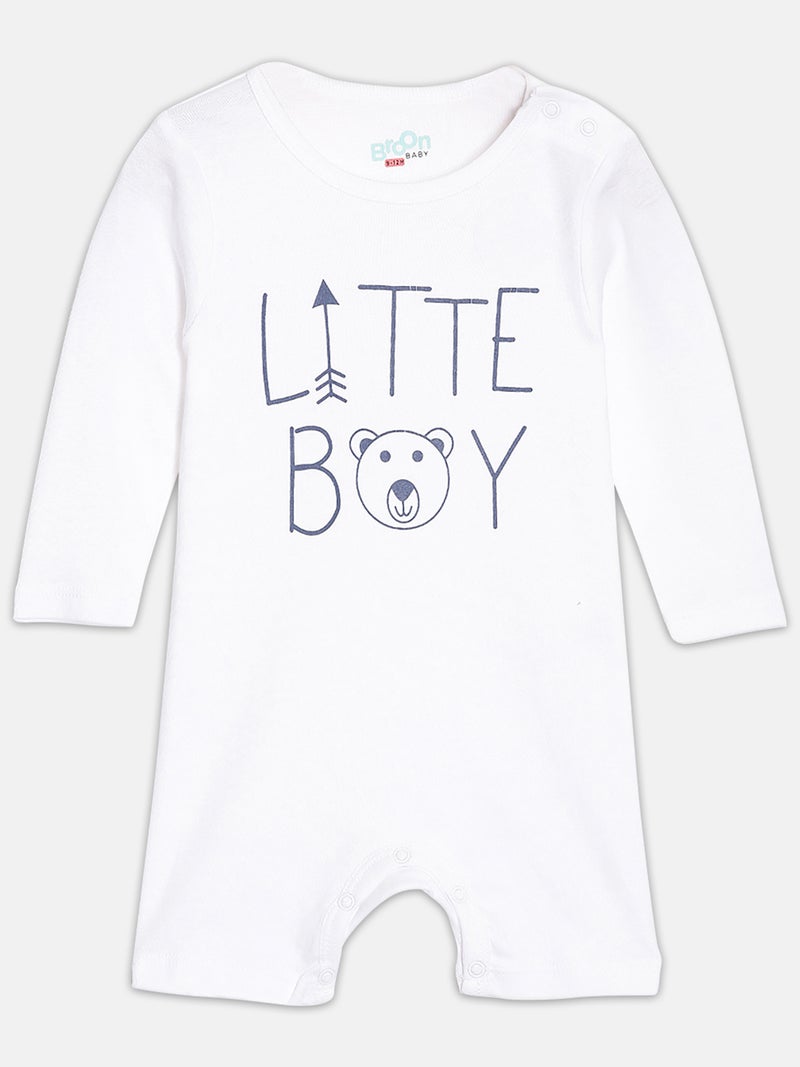 برون رومبرز قطن عضوي مطبوع متعدد الألوان والأبيض للأطفال الرضع الأولاد عبوة من - Image 3