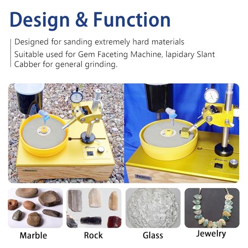 SCOTTCHEN Diamond Flat Lap Wheel 8" x 1/2" Grinding Sanding Disc Lapping Polishing Disc-80 Grit - Image 5
