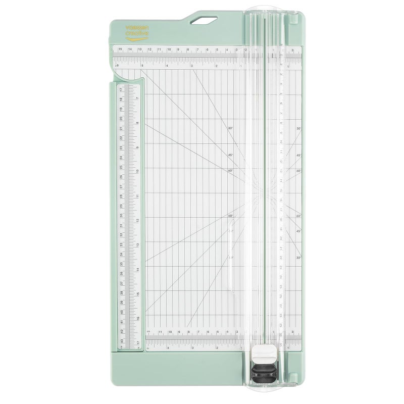 Vaessen Creative Trimmer and Scoring Board 6 for Scrapbooking Cardmaking and Other Paper Crafts Mint Green 152 x 305 cm