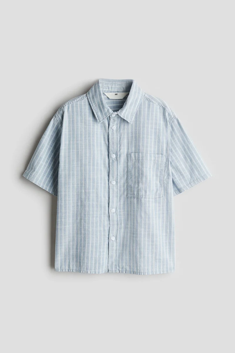 H&M Short-Sleeved Cotton Shirt