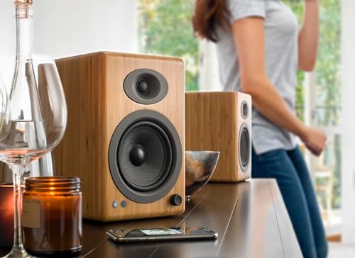 Audioengine A5 Powered Studio Playback Monitors and Bookshelf Speakers - Premium 150W Stereo Speakers for Music, Gaming, Turntables, Home Theater Systems - Image 4