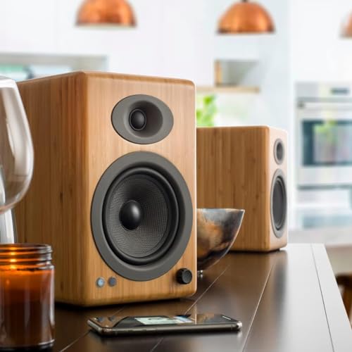 Audioengine A5 Powered Studio Playback Monitors and Bookshelf Speakers - Premium 150W Stereo Speakers for Music, Gaming, Turntables, Home Theater Systems - Image 5