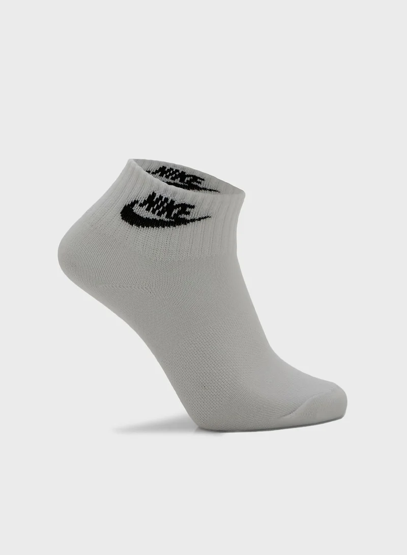 Nike 3 Pack Nsw Everyday Essential Ankle Socks