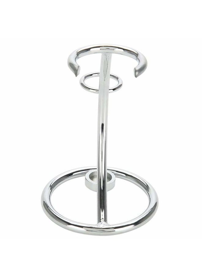 esowemsn 1PC Silver Stainless Steel Razor Holder Stand Brush Shaving Holder Safety Men's Shaving Razor Brush Stand Shaver Kit Organizer  - Image 3