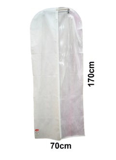 Generic Garment Bags for Hanging Clothes 2 PCS Garment Storage Bags Suit Bags Dress Bag for Storage Hanging Clothes Covers Storage Protector Long Dress Bags for Gowns Closet Storage and Travel  - Image 2