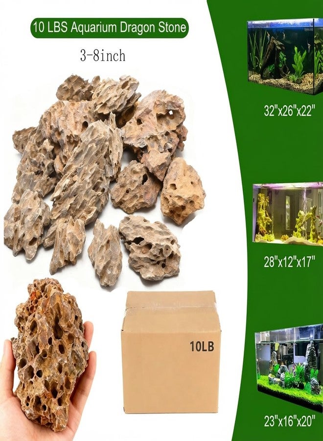 TankMatDecor Aquarium Rocks Dragon Stone Natural Hardscape Stone for DIY Aquariums, Fish Tanks, Bonsai, Terrariums, Paludarium Amphibian Enclosures (10Lb (3-8 inch), Dragon Stone) - Image 3