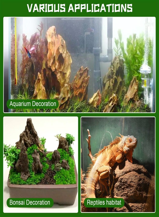 TankMatDecor Aquarium Rocks Dragon Stone Natural Hardscape Stone for DIY Aquariums, Fish Tanks, Bonsai, Terrariums, Paludarium Amphibian Enclosures (10Lb (3-8 inch), Dragon Stone) - Image 5