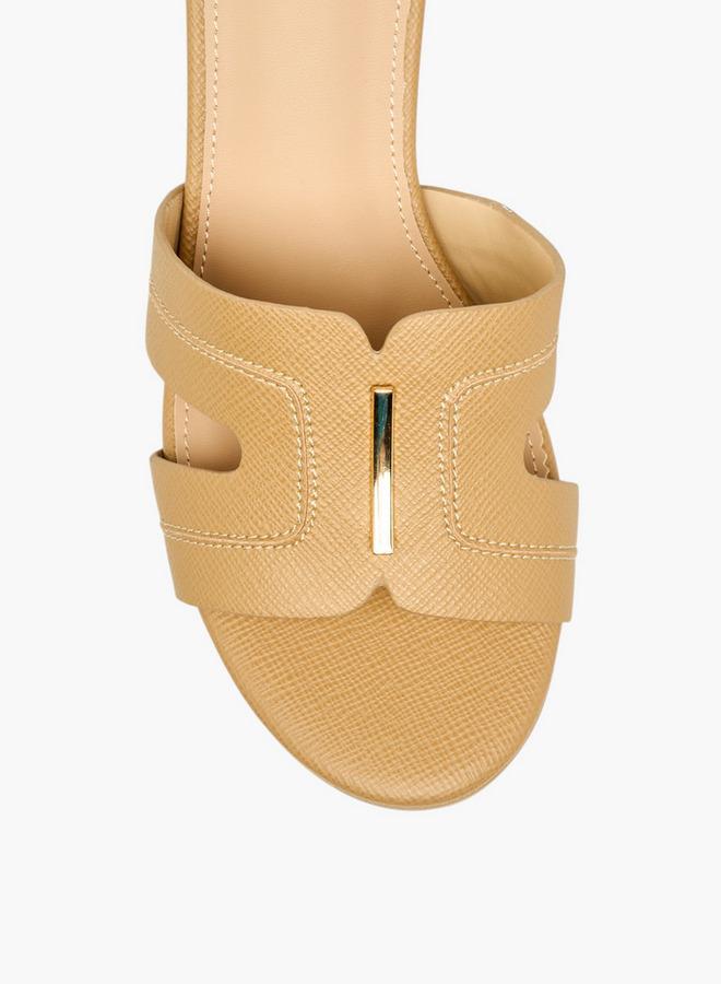 Flora Bella By Shoexpress Womens Textured Wedge Heel Sandals - Image 4