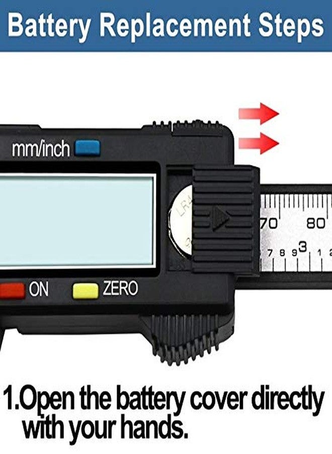 Swabs Professional Instruments- Electronic Digital Caliper 6 inch, New 150Mm 6Inch Lcd Digital Electronic Carbon Fiber Vernier Caliper Gauge Micrometer- Vernier Caliper - Image 5