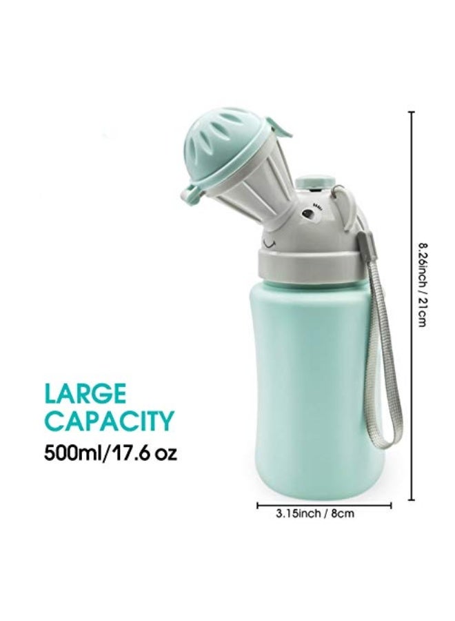 Generic Portable Travel Pee Bottle, Toddler Travel Essentials for Kids, Pee Buddy, Portable Potty for Kids Travel(Blue) - Image 2