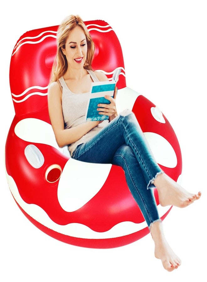 SUNSHINE-MALL Pool Lounger Float Hammock Inflatable Rafts Swimming Pool Air Sofa Floating Chair Bed Drifter Swimming Pool Beach Float for Kids Adult Inflatable Swim Float Inflatable Swim Chair and Sofa - Image 4