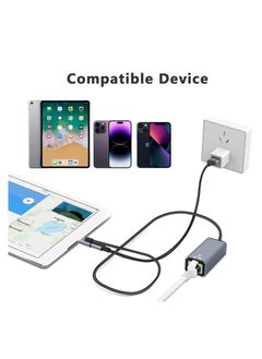 Lightning to Ethernet Adapter for iPhone to RJ45 Ethernet LAN Network Adapter, Supports 100Mbps High-Speed Ethernet Network, Compatible with iPad/iPhone 13/12, Plug and Play - pzsku/Z0468D55B2D9D1A638CAAZ/45/_/1721093181/2ff029bb-2212-438b-95a7-d37d769cd786