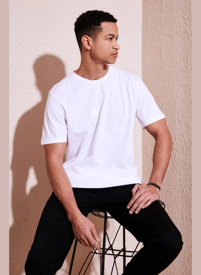 Buratti  Buratti 100% Cotton Regular Fit Crew Neck T Shirt Men's T SHIRT 5902622 for Men | Best Price UAE