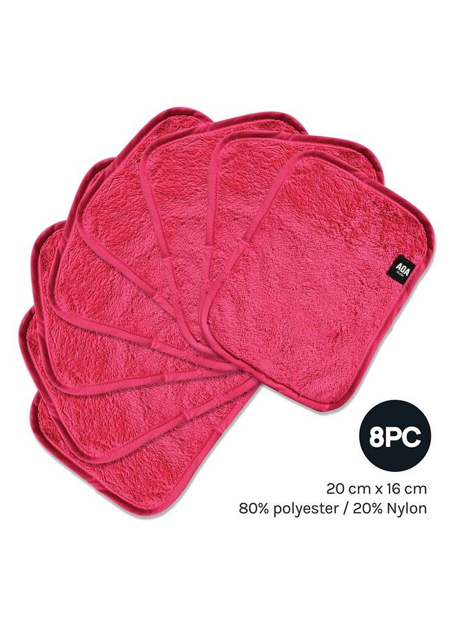 AOA STUDIO Microfiber Face Cloth Makeup Erase Remover Face Towels Reusable Microfiber Cleansing Towel Remove Makeup With Water7.8" X 6.2" All Skin Type And Even Sensitive Skin (8 Packs)  - Image 3