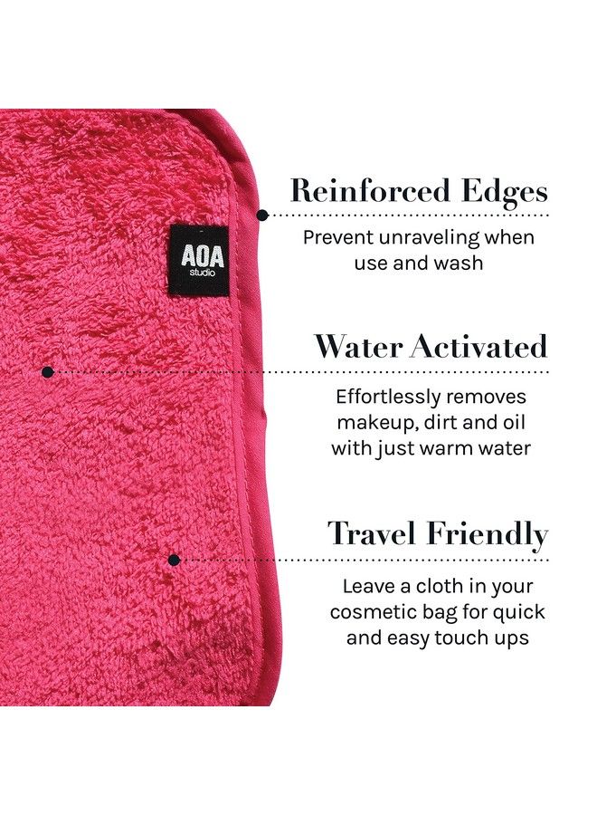 AOA STUDIO Microfiber Face Cloth Makeup Erase Remover Face Towels Reusable Microfiber Cleansing Towel Remove Makeup With Water7.8" X 6.2" All Skin Type And Even Sensitive Skin (8 Packs)  - Image 4