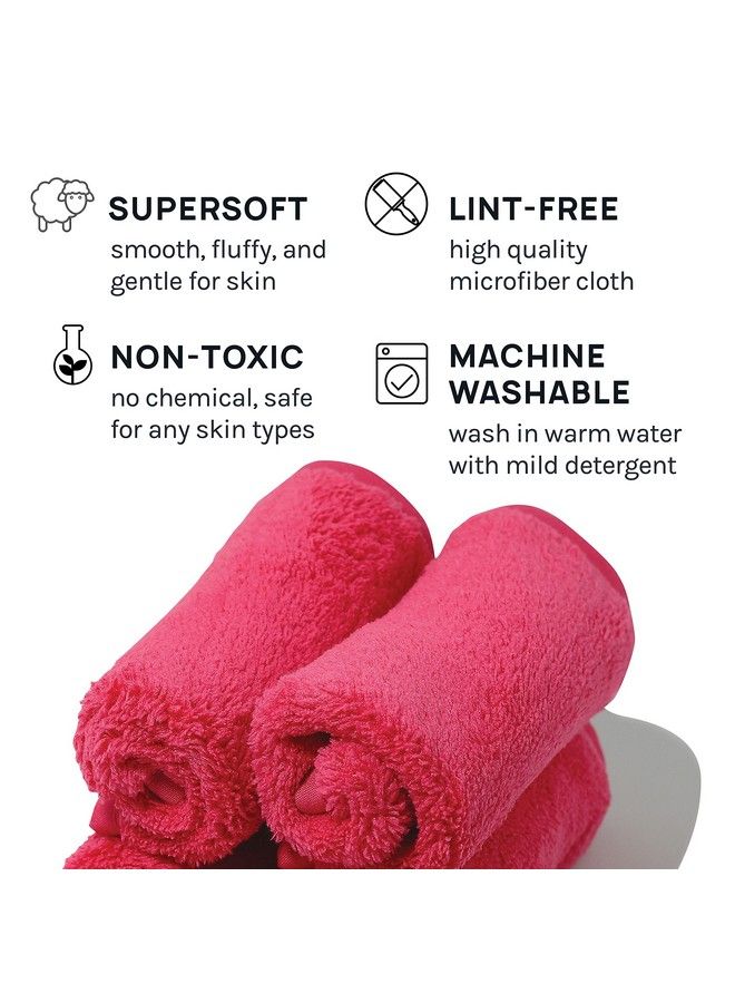 AOA STUDIO Microfiber Face Cloth Makeup Erase Remover Face Towels Reusable Microfiber Cleansing Towel Remove Makeup With Water7.8" X 6.2" All Skin Type And Even Sensitive Skin (8 Packs)  - Image 5