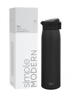 Simple Modern Insulated Thermos Travel Coffee Mug with Snap Flip Lid | Leakproof Reusable Stainless Steel Tumbler Cup | Gifts for Women Men Him Her | Kona Collection | 24oz | Midnight Black - pzsku/Z04691272B71141C8523CZ/45/_/1728458595/a9029161-8bf2-4885-9585-7ba09fbb0fa7