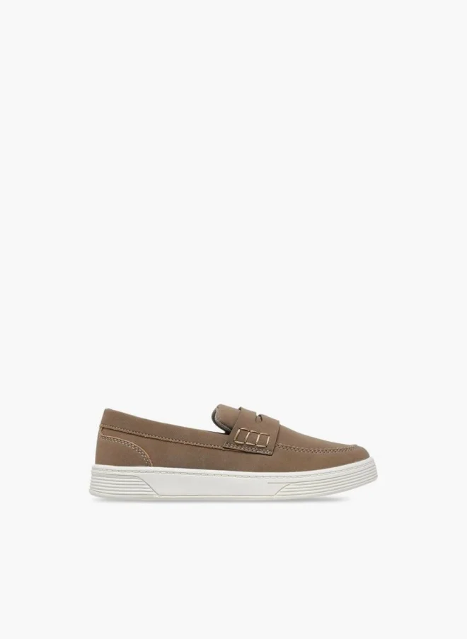 سيد دوتشيني Solid Slip-On Loafers With Cutout Detail Ramadan Collections