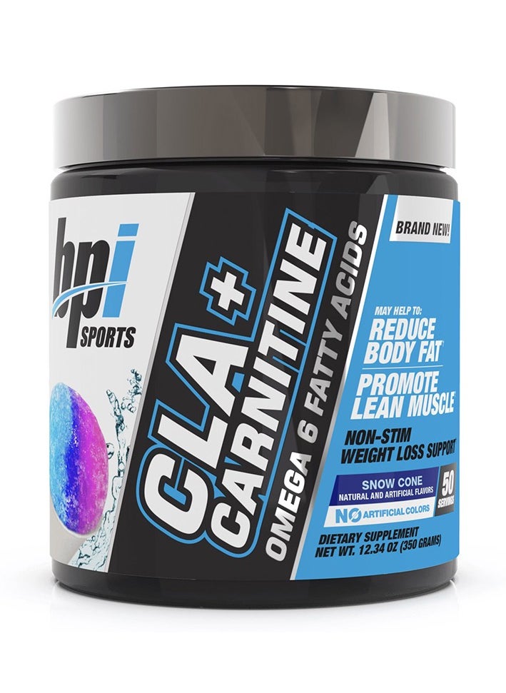 BPI SPORTS - BPI Sports CLA + Carnitine Snow Cone 350g 50 servings - Image 1