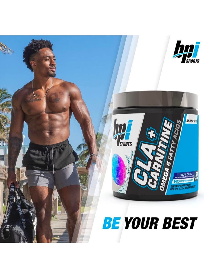 BPI SPORTS - BPI Sports CLA + Carnitine Snow Cone 350g 50 servings - Image 1