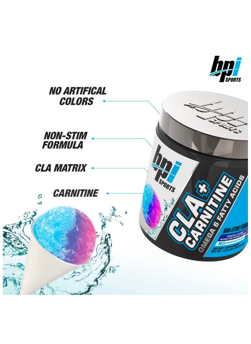 BPI SPORTS - BPI Sports CLA + Carnitine Snow Cone 350g 50 servings - Image 1