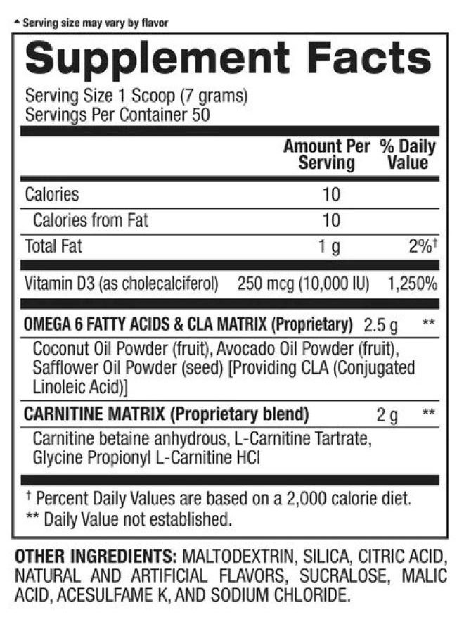 BPI SPORTS - BPI Sports CLA + Carnitine Snow Cone 350g 50 servings - Image 1