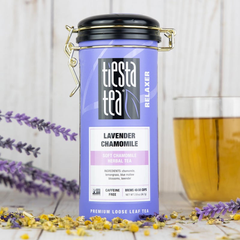 Tiesta Tea - Lavender Chamomile Herbal Tea, Loose Leaf, Calming Blend with Chamomile, Lavender, Lemongrass, Caffeine-Free Herbal, Great for Hot or Iced Brews, Refillable Tin, 50 Cups, 2 Ounce - Image 2