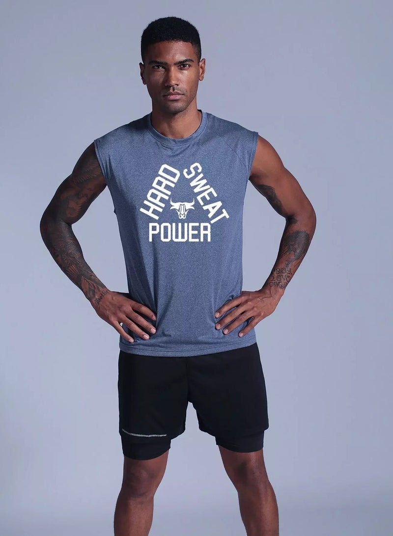 Men Letter Graphic Sports Tank Top - Image 1
