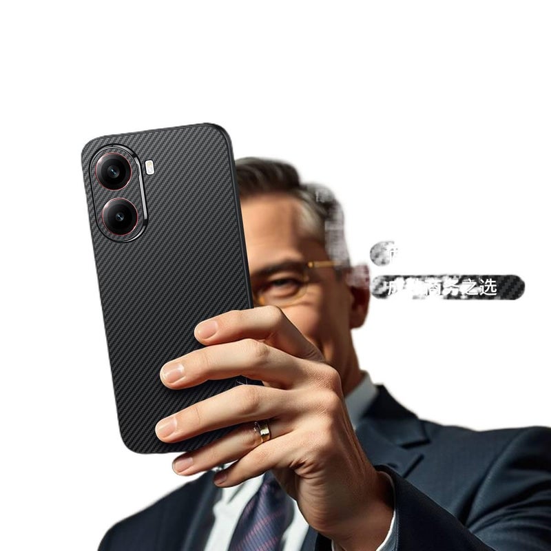 غطاء واقي بKevlar Texture لـ Xiaomi 15 Ultra مع حماية من السقوط ولمسة نهائية غير لامعة مع مقاوم للصدمات مع نسيج كيفلار باللون أزرق باللون الأزرق - Image 5