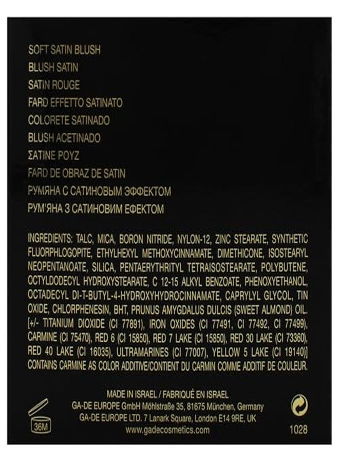 جي أيه-دي إي بودرة أحمر الخدود GA-DE Idyllic Soft Satin، رقم 47 - بودرة مكياج للخدود - لون حريري، قوام قابل للتكثيف، مظهر من خفيف إلى متورد بشكل لافت - 0.28 أونصة - Image 4
