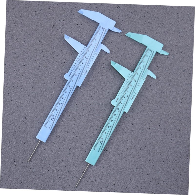 5 قطع بلاستيكية من فرجار فيرنييه مقياس مزدوج أداة قياس الحواجب محمولة لأدوات المكياج - Image 5