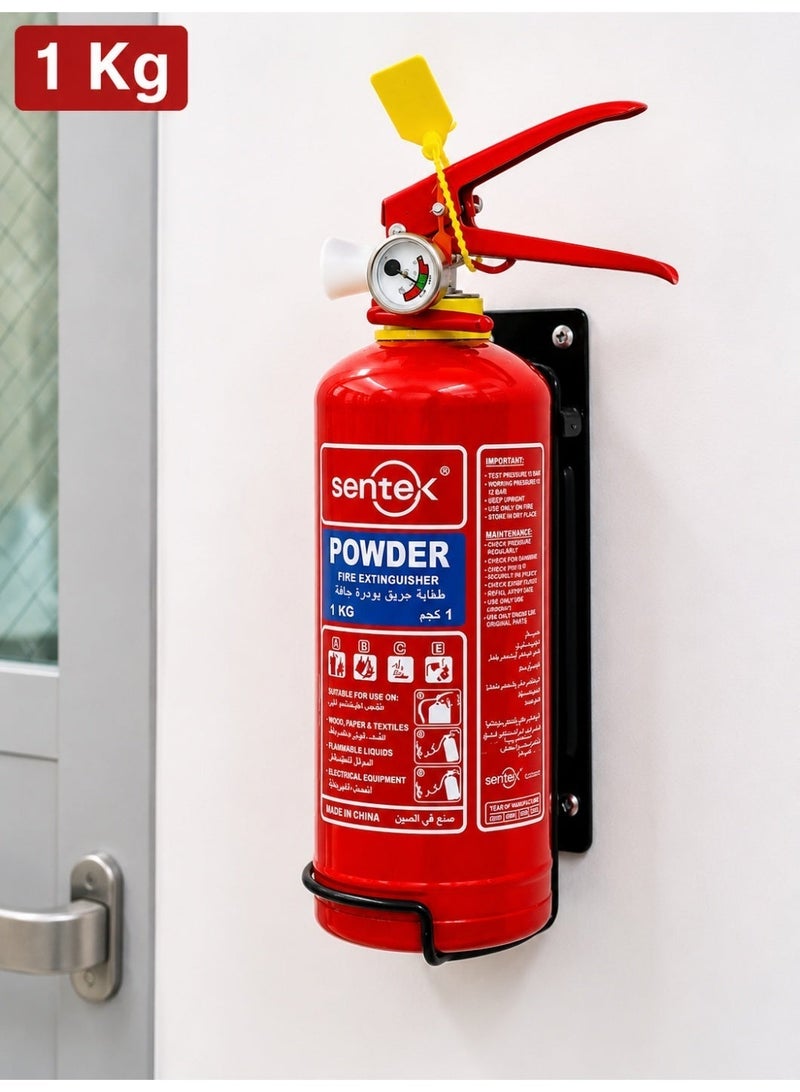 Sentex 1 kg Dry Powder Fire Extinguisher ABC Fire Shield for Homes, Cars, and Vans - Image 4