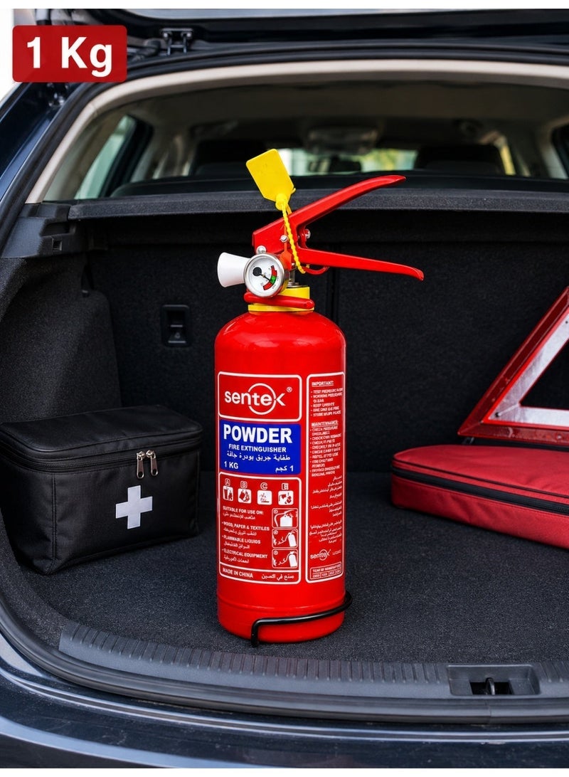 Sentex 1 kg Dry Powder Fire Extinguisher ABC Fire Shield for Homes, Cars, and Vans - Image 5