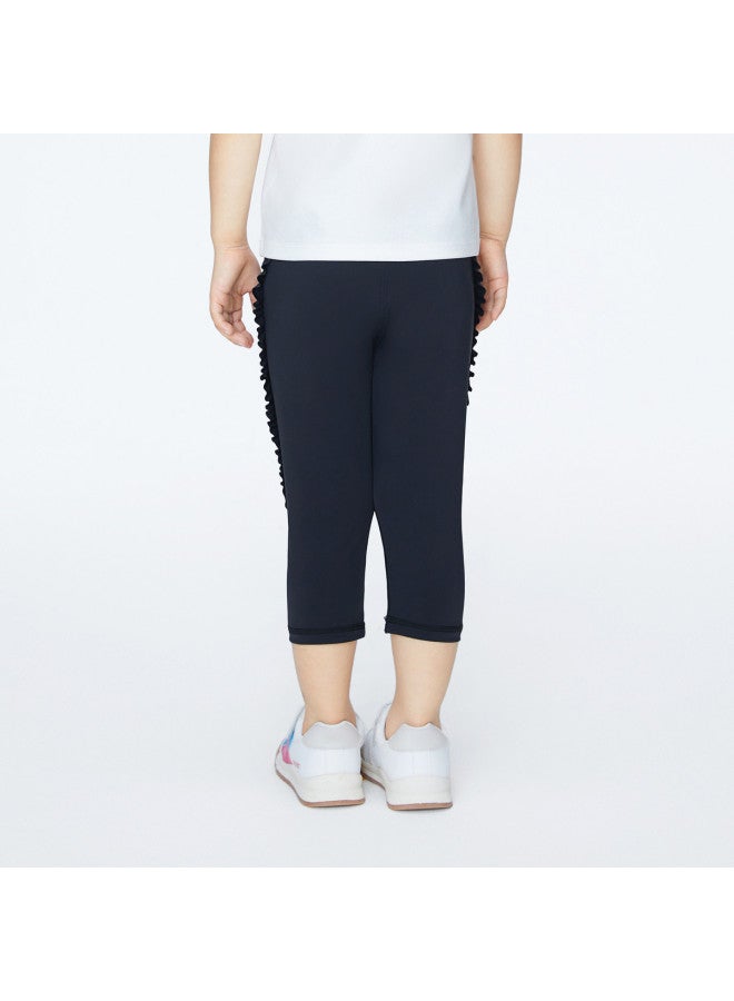 Annil Girls' High-stretch Yoga Pants - New Summer Sports Base Layer, Quick-dry Elastic 7/8 Leggings For Versatile Outfits - Image 4