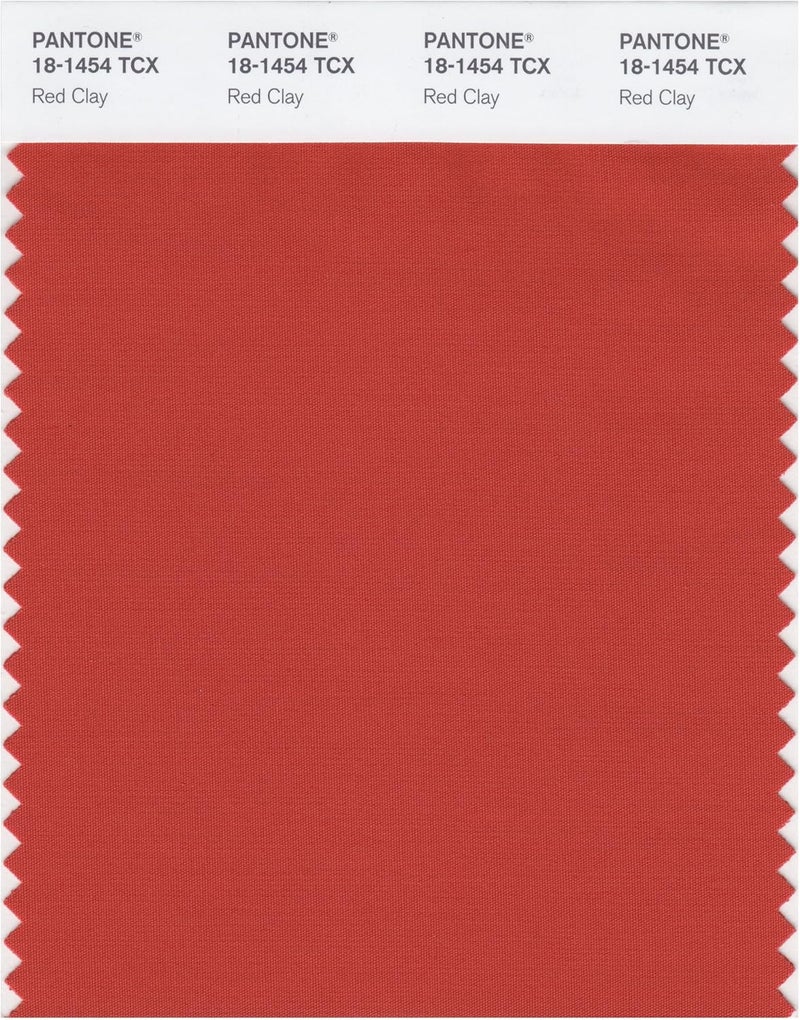 Smart 18-1454X Color Swatch Card, Red Clay