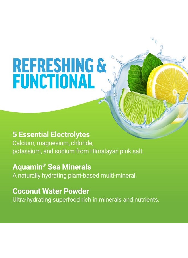 Force Factor - Liquid Labs Electrolytes Powder Hydration Packets To Make Electrolyte Water With 5 Essential Electrolytes Vitamins Minerals And Antioxidants Lemonlime Flavor 20 Stick Packs - Image 1
