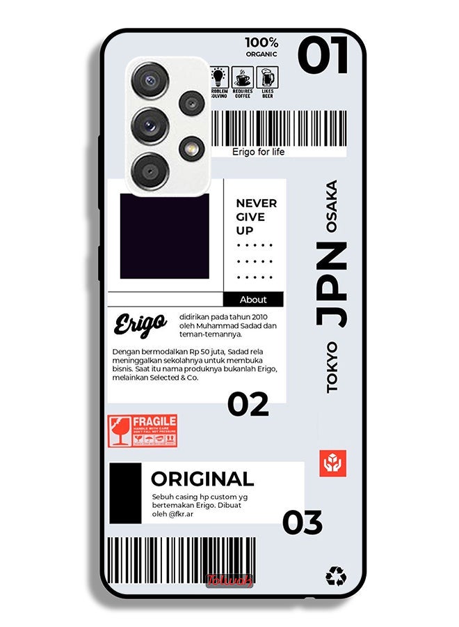 Tolwak Samsung Galaxy A32 5G Protective Case Cover Japan Sticker - Image 1