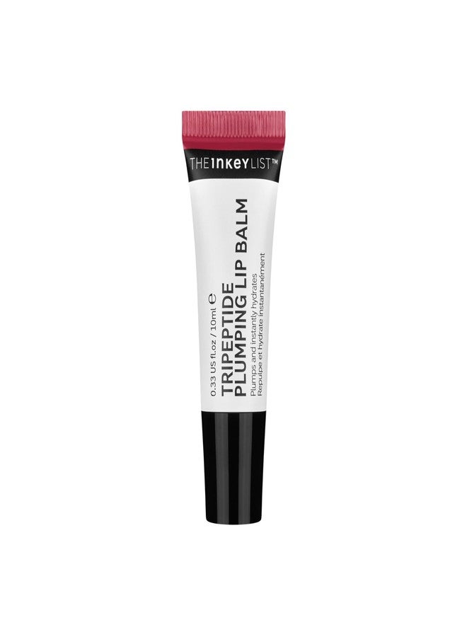 The INKEY List Tripeptide Plumping Lip Balm 10ml, Clinically Proven Plumping Tinted Lip Care, Hydrates Dry Cracked Lips, Vegan & Cruelty Free, Pink Tint - Image 1