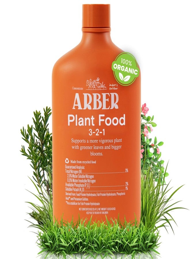 Arber Organic Plant Food - Liquid Fertilizer for Indoor & Outdoor Plants, Nutrient-Rich Formula for Growth & Protection, Houseplant & Garden Fertilizer, Liquid Concentrate for Healthy Foliage & Strong Roots - Image 1