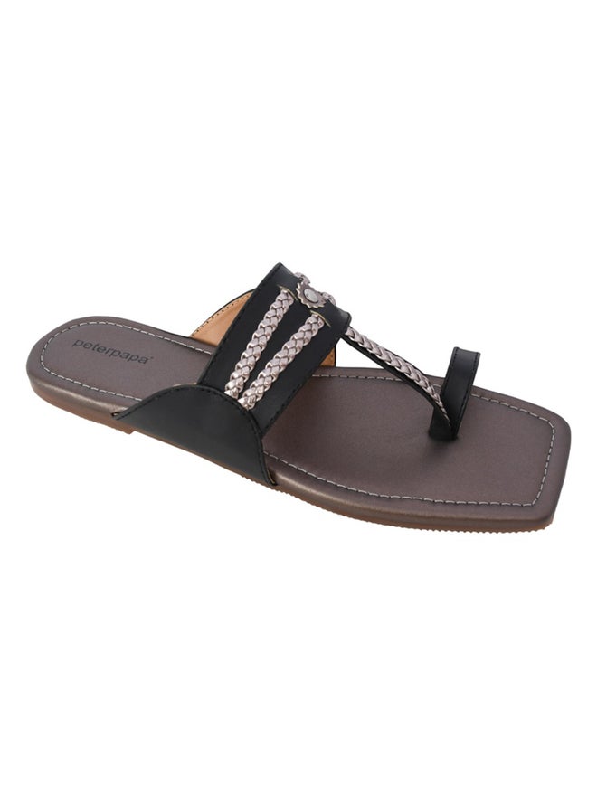 Peterpapa Kolhapuri Toe-Post Slip-On Sandals - Image 2