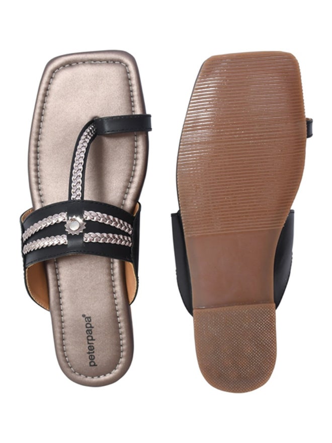 Peterpapa Kolhapuri Toe-Post Slip-On Sandals - Image 4