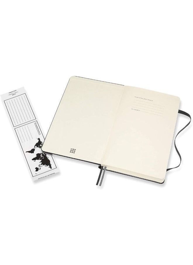 موليسكين - MOLESKINE – غطاء صلب كلاسيكي للكمبيوتر المحمول بورقة محكومة موسع مقاس 13 × 21 سم و Elastic Closure Journal – أسود - Image 1