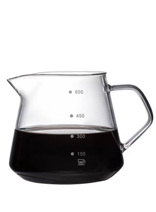 طقم تقطير v60 الة قهوة مكونة من قمع زجاجي وسيرفر زجاجي وفلتر قهوة - view 3