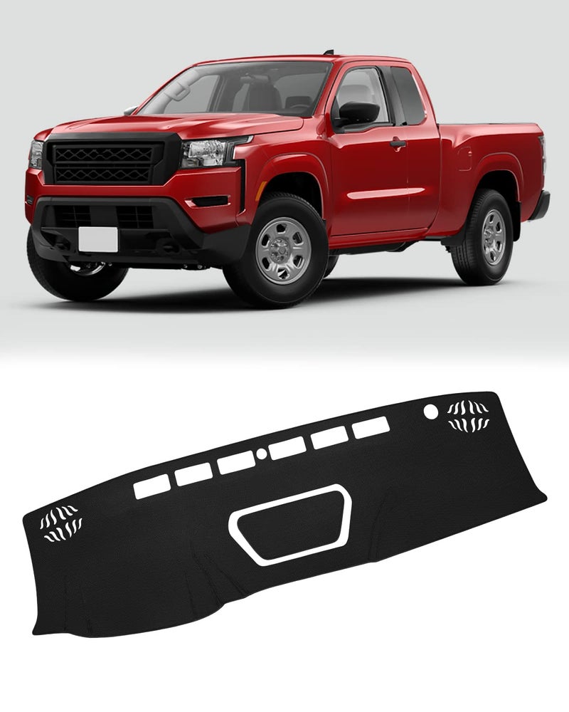 FIILINES Dash Cover for Nissan Frontier 20222025 Dashboard Mat Frontier Accessories Dashboard Cover Sunshade Nonslip Mesh Protector