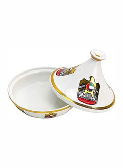 AKDC Special Design Ceramic Tajine UAE National Day Celebrations Tagine Pot Non Stick for Home Kitchen Restaurant United Arab Emirates Flag Days Logo Design Cooking Pots Casserole (6" Inch - 15cm)  - Image 5