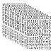 SXDMHYB 2772Pcs Alphabet Stickers 22 Sheets 1 Inches Alphabet Number Stickers Self Adhesive Sticker Vinyl Stickersfor Notebook LabelsScrapbooking CraftsDIY Crafts Art MakingBlack - Image 2