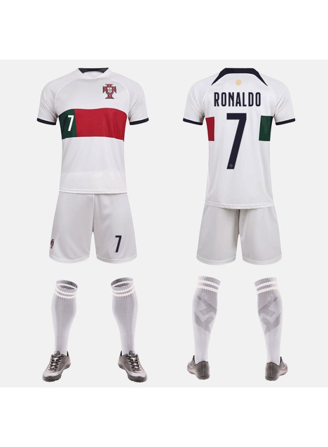 2324 Saudi Arabia Riyadh Victory Team Ronaldo Jersey No.7 Football Uniform Suit Men's Football Uniform Club Seal
