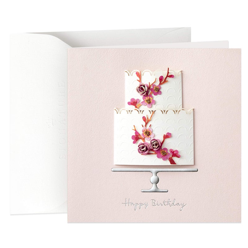 Hallmark Signature Birthday Card for Her (Cake) - Image 1